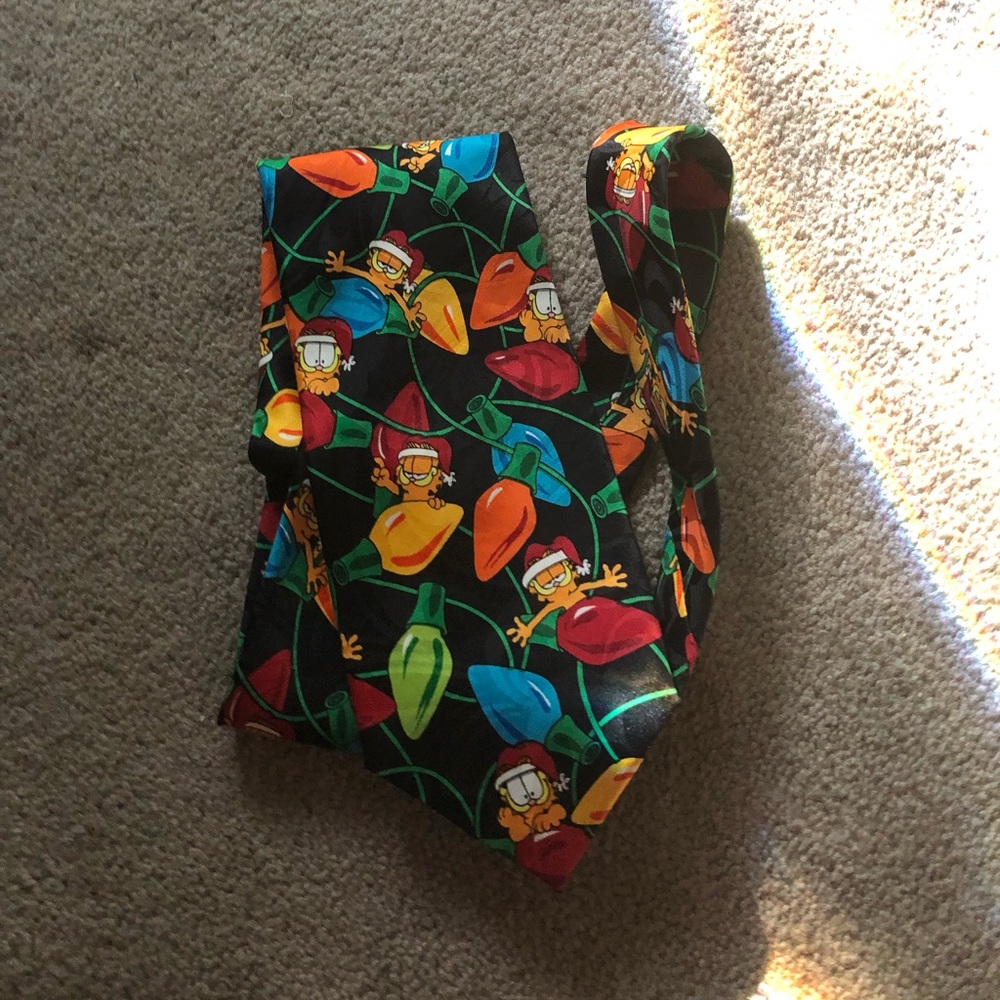 🎄Vintage Garfield Silky Polyester Tie- 421
